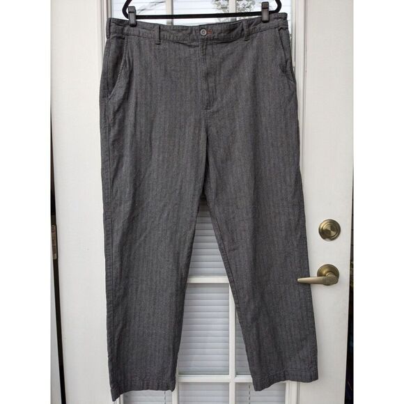 Covington Other - Covington Herringbone Dress Pants Cotton Grey, Size 42 X 32